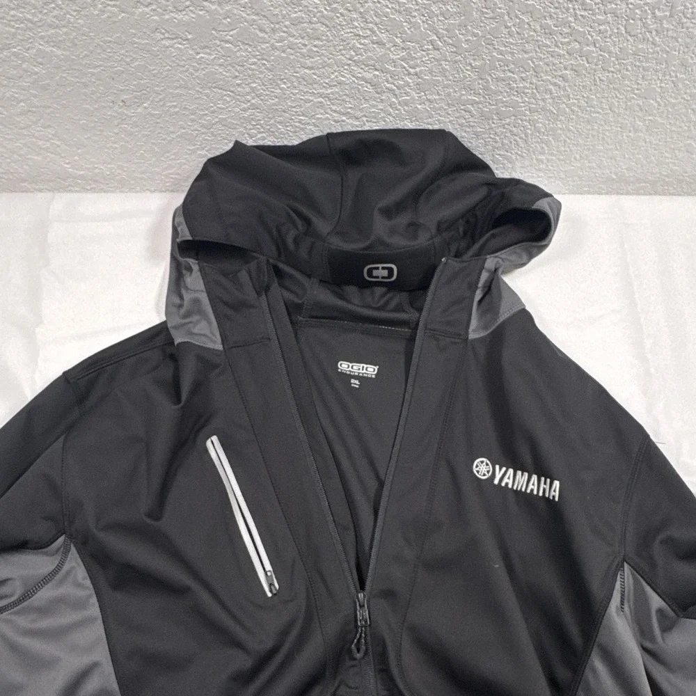 OGIO Endurance Yamaha GYTR Hooded Full Zip Softshell Jacket Black/Gray 2XL
